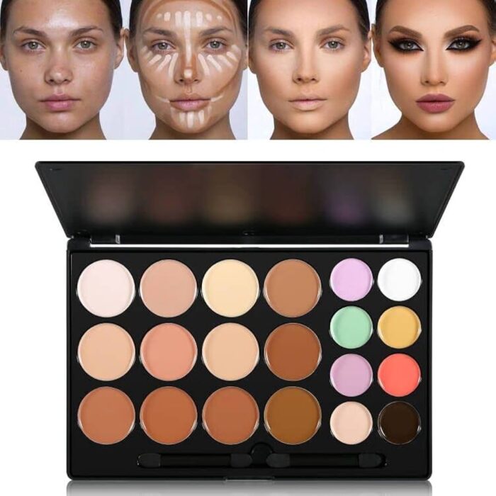 Paleta profesional de maquillaje para iluminar y contornear