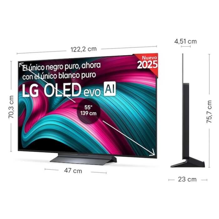 TV OLED evo AI C5 139cm (55") LG OLED55C56LB, Smart TV 4K - Imagen 2