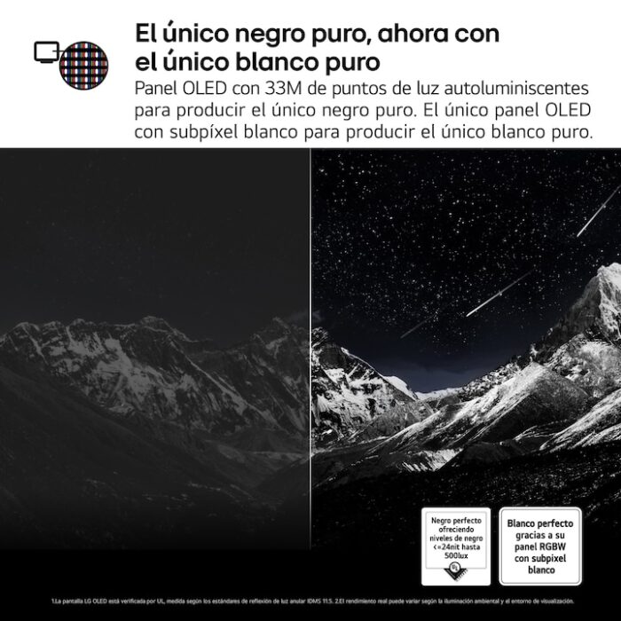 TV OLED evo AI G5 164cm (65") LG OLED65G55LW, Smart TV 4K, soporte pared incluido - Imagen 6