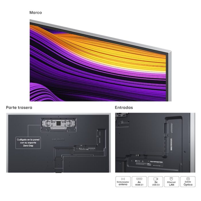 TV OLED evo AI G5 164cm (65") LG OLED65G55LW, Smart TV 4K, soporte pared incluido - Imagen 10