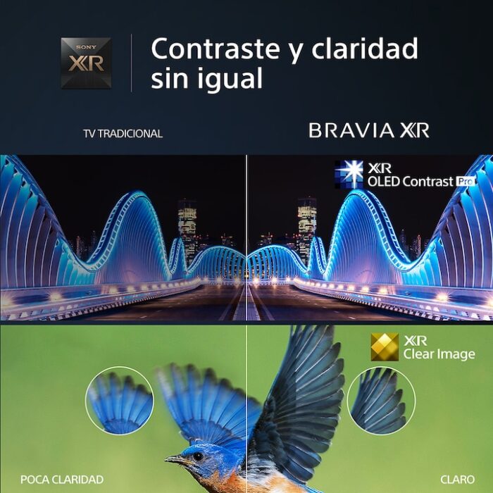 TV 55" Sony BRAVIA XR-55A84L OLED, 4K HDR, Google TV, Smart TV, Perfecto para PS5, Diseño integral - Imagen 4