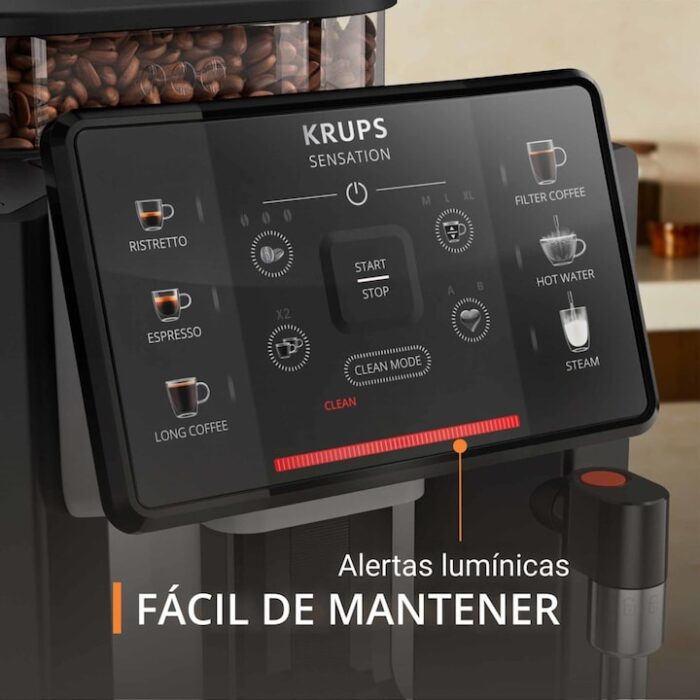 Cafetera superautomática Krups Sensation C10 EA910A10 con Tecnología Barista Inside - Imagen 6