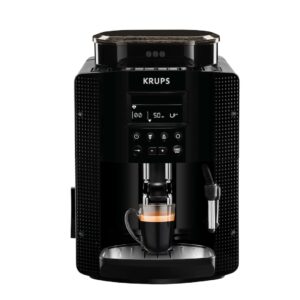 Cafetera superautomática Krups Pisa EA81P0 diseño compacto 3 niveles de temperatura y 3 texturas de molido