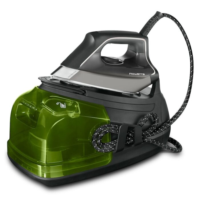 Características El centro de planchado Rowenta Eco Steam Pro DG9661 es un dispositivo diseñado para ofrecer un planchado eficiente y respetuoso con el medio ambiente. Este modelo cuenta con un sistema de calentamiento rápido que permite estar listo para usar en solo 2 minutos y un modo Eco que ahorra hasta un 50 % de energía. Con una presión de 7,8 bares, proporciona una salida de vapor continua de hasta 150 g/min y un potente golpe de vapor de 600 g/min, ideal para eliminar las arrugas más difíciles. Además, su suela Microsteam 400 HD 3D Láser garantiza un deslizamiento óptimo sobre las prendas. El centro de planchado incluye un depósito extraíble con una capacidad de 1.3 litros y cuenta con características de seguridad como apagado automático y bloqueo de seguridad. Su diseño ecorresponsable se refleja en la fabricación con hasta un 42 % de materiales reciclados y su capacidad de ser hasta un 85 % reciclable, lo que lo convierte en una opción sostenible para el hogar. Instrucciones MODELO: DG9661 REFERENCIA: 001007747159056 EAN: 3121040089514 Autonomí­a de la caldera Limitada Capacidad depósito 1,3 litros Presión de vapor 8 bar Golpe de vapor 600 g/min Vapor contínuo 150 g/min Tecnología Modo Eco Calentamiento rápido en 2 minutos Apagado automático Bloqueo de seguridad Material de la suela Microsteam 400 HD 3D Láser Tipo de depósito Extraíble Tipo Centro de planchado Dotación de la plancha Recolector de cal Punta de precisión Dimensiones 24,9 x 44,7 x 33,8 cm Peso 5,4 kg Alimentación Red Longitud del cable 1,9 m Potencia 2800 W