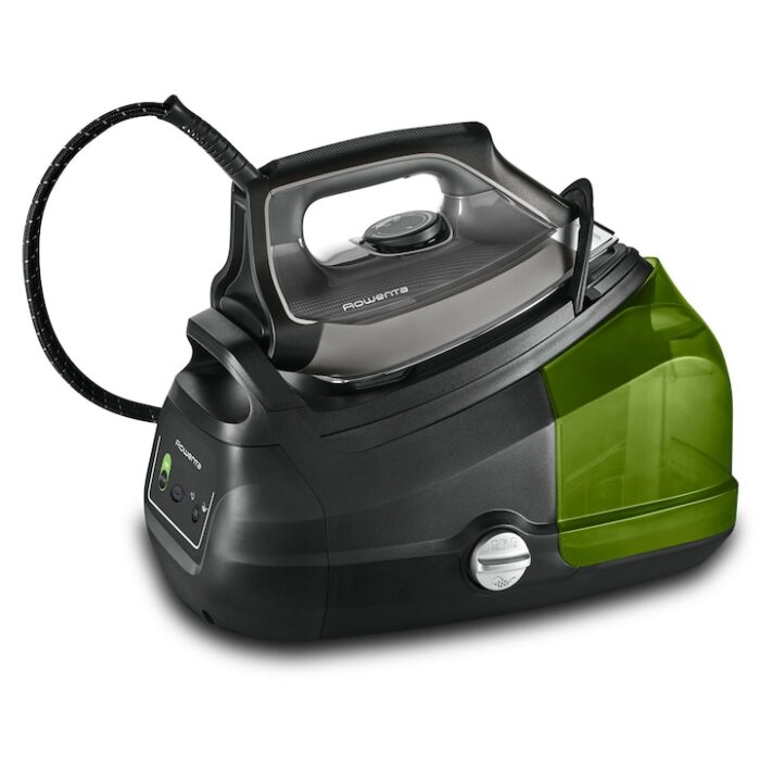 Características El centro de planchado Rowenta Eco Steam Pro DG9661 es un dispositivo diseñado para ofrecer un planchado eficiente y respetuoso con el medio ambiente. Este modelo cuenta con un sistema de calentamiento rápido que permite estar listo para usar en solo 2 minutos y un modo Eco que ahorra hasta un 50 % de energía. Con una presión de 7,8 bares, proporciona una salida de vapor continua de hasta 150 g/min y un potente golpe de vapor de 600 g/min, ideal para eliminar las arrugas más difíciles. Además, su suela Microsteam 400 HD 3D Láser garantiza un deslizamiento óptimo sobre las prendas. El centro de planchado incluye un depósito extraíble con una capacidad de 1.3 litros y cuenta con características de seguridad como apagado automático y bloqueo de seguridad. Su diseño ecorresponsable se refleja en la fabricación con hasta un 42 % de materiales reciclados y su capacidad de ser hasta un 85 % reciclable, lo que lo convierte en una opción sostenible para el hogar. Instrucciones MODELO: DG9661 REFERENCIA: 001007747159056 EAN: 3121040089514 Autonomí­a de la caldera Limitada Capacidad depósito 1,3 litros Presión de vapor 8 bar Golpe de vapor 600 g/min Vapor contínuo 150 g/min Tecnología Modo Eco Calentamiento rápido en 2 minutos Apagado automático Bloqueo de seguridad Material de la suela Microsteam 400 HD 3D Láser Tipo de depósito Extraíble Tipo Centro de planchado Dotación de la plancha Recolector de cal Punta de precisión Dimensiones 24,9 x 44,7 x 33,8 cm Peso 5,4 kg Alimentación Red Longitud del cable 1,9 m Potencia 2800 W - Imagen 3