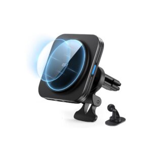Cargador y soporte magnético inalámbrico para coche Techsmarter con soporte para rejilla de ventilación