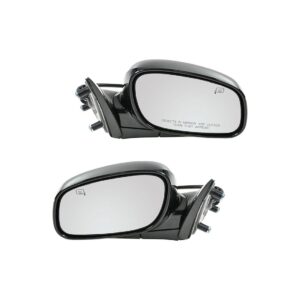 Espejo retrovisor manual para Honda Civic, negro texturizado