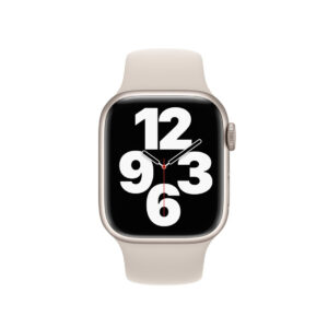 Reloj inteligente con caja de aluminio y correa deportiva color medianoche