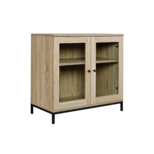 Librería alta de roble con puertas inferiores de la colección Mission de Stickley Furniture