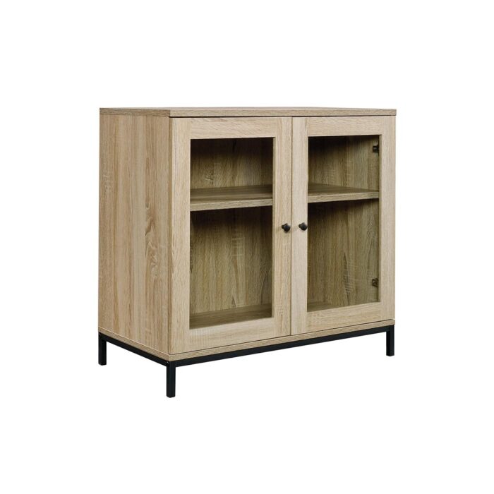 Gabinete de almacenamiento de discos con cajón y soporte para tocadiscos - Imagen 2
